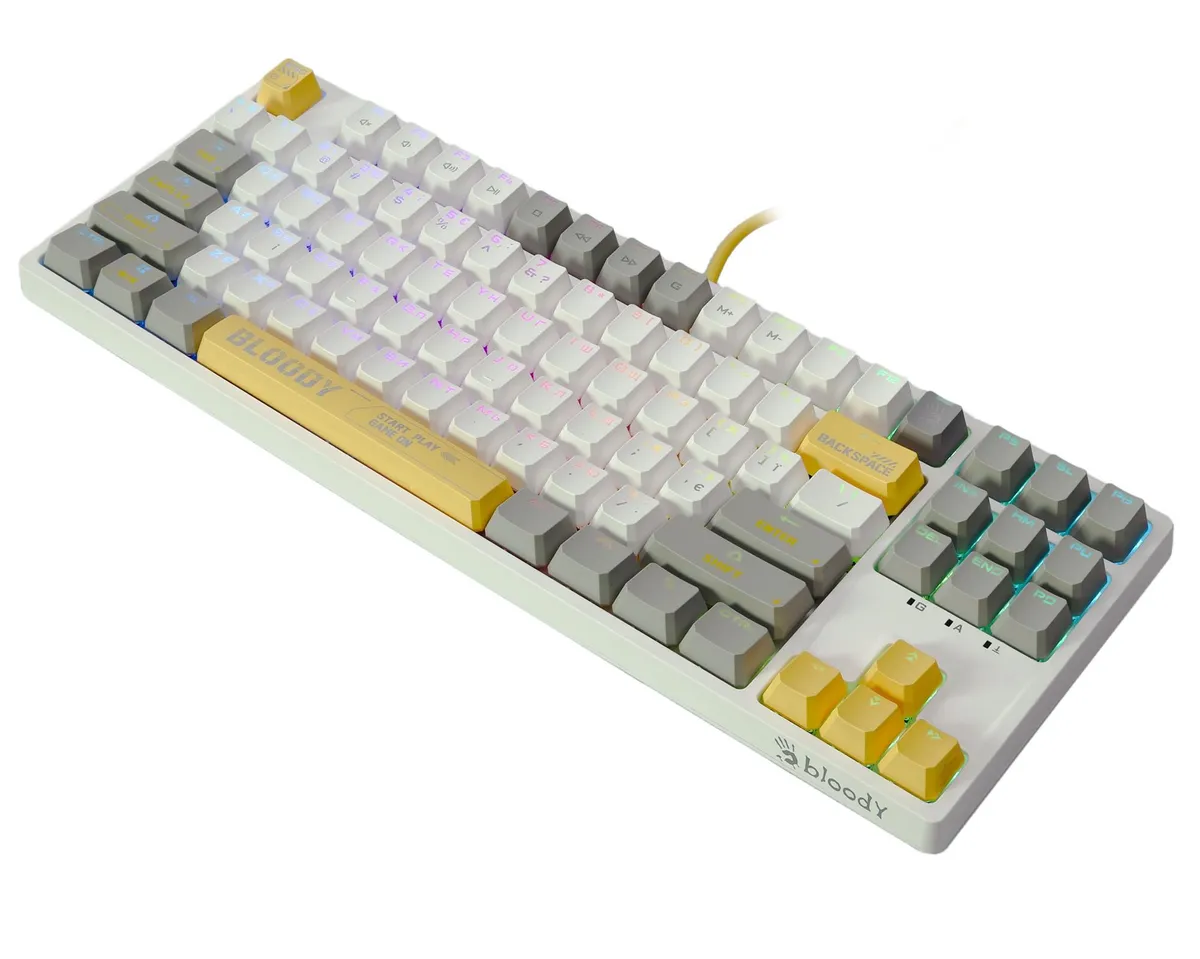 Клавіатура Bloody S87 Energy White - мініатюра 11