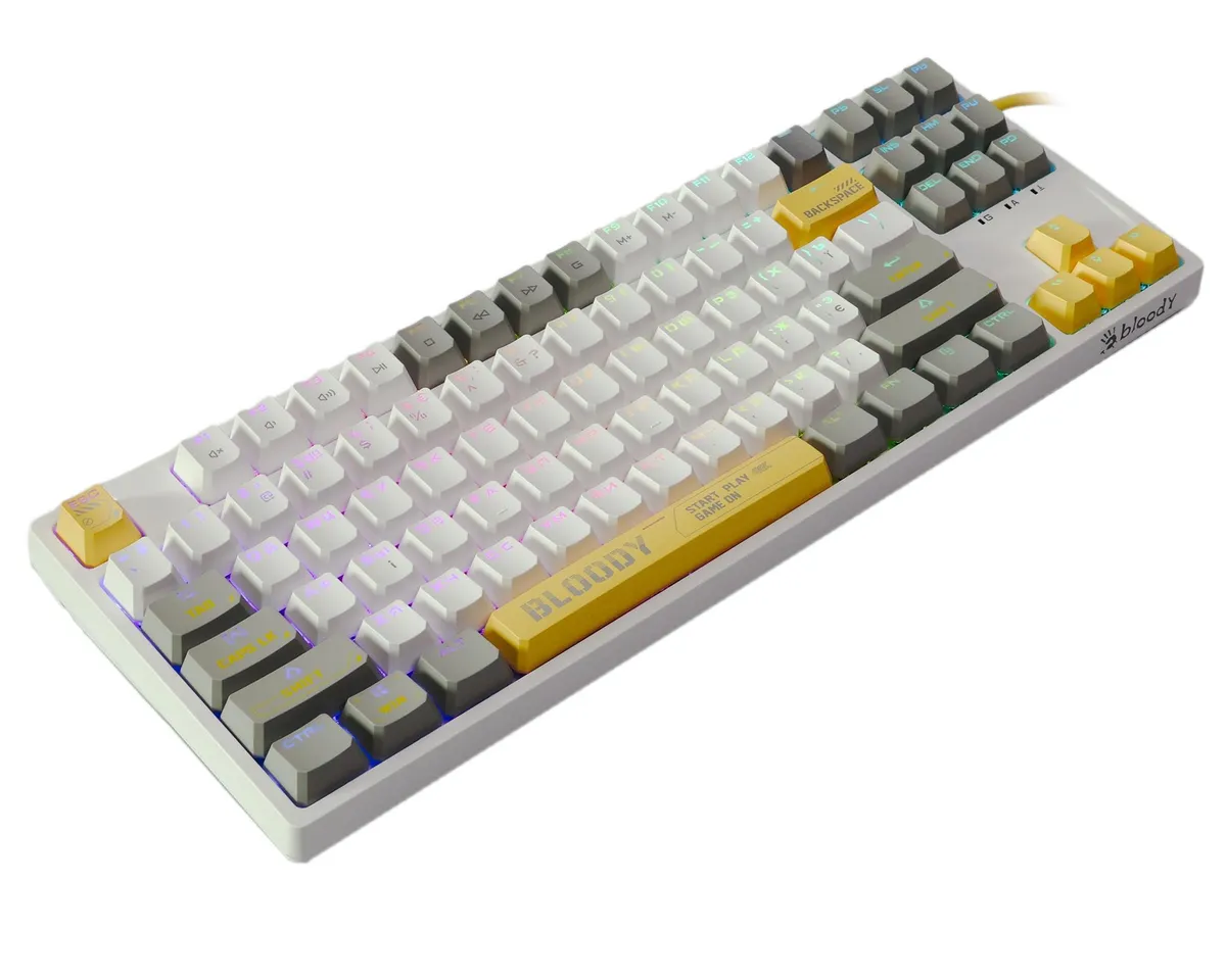 Клавіатура Bloody S87 Energy White - мініатюра 12