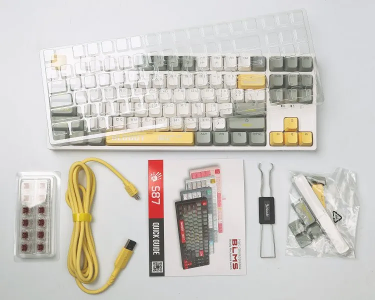 Клавіатура Bloody S87 Energy White - мініатюра 9