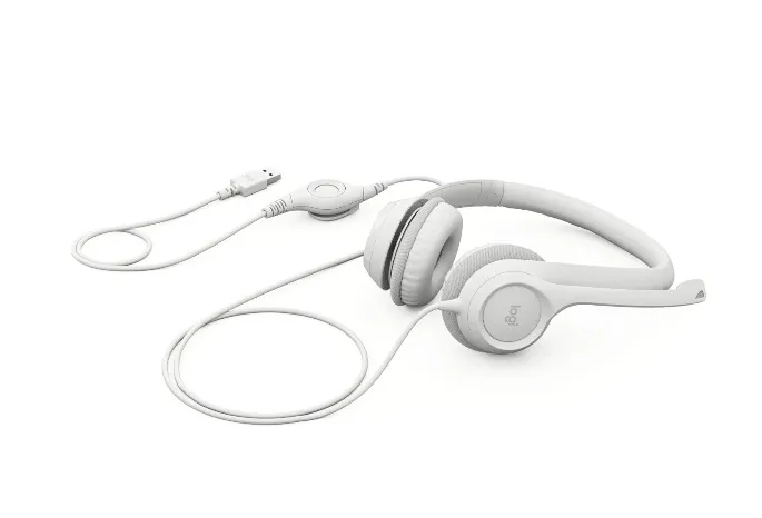 Гарнітура Logitech H390 USB White (981-001286) - мініатюра 4