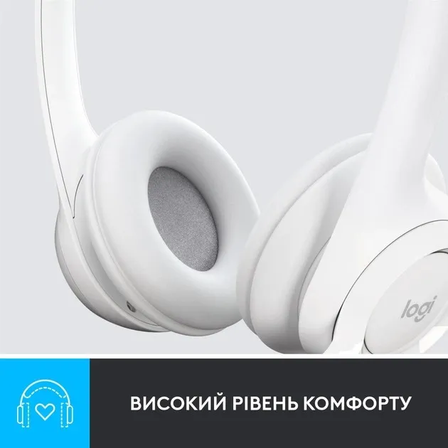 Гарнітура Logitech H390 USB White (981-001286) - мініатюра 8