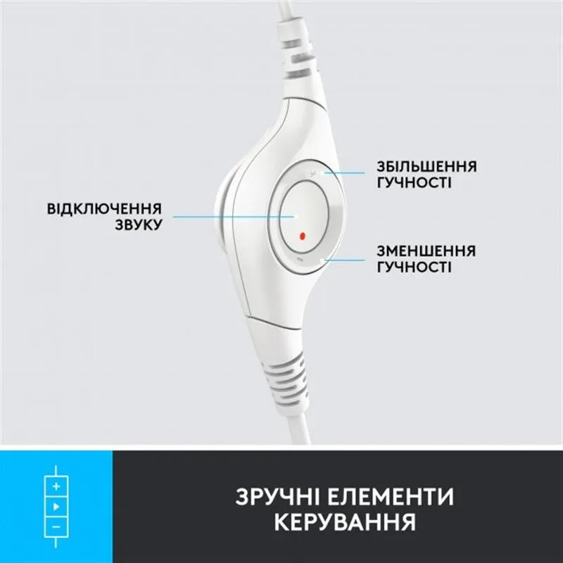 Гарнітура Logitech H390 USB White (981-001286) - мініатюра 9