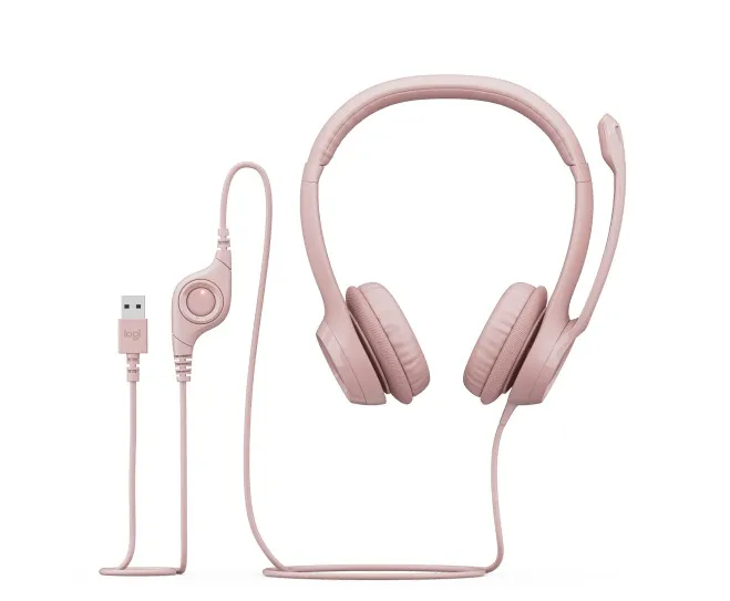 Гарнітура Logitech H390 USB Rose (981-001281) - мініатюра 2