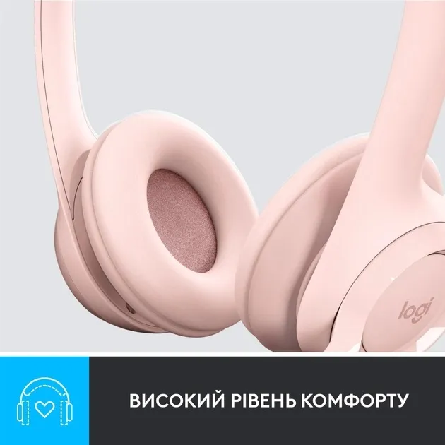 Гарнітура Logitech H390 USB Rose (981-001281) - мініатюра 8