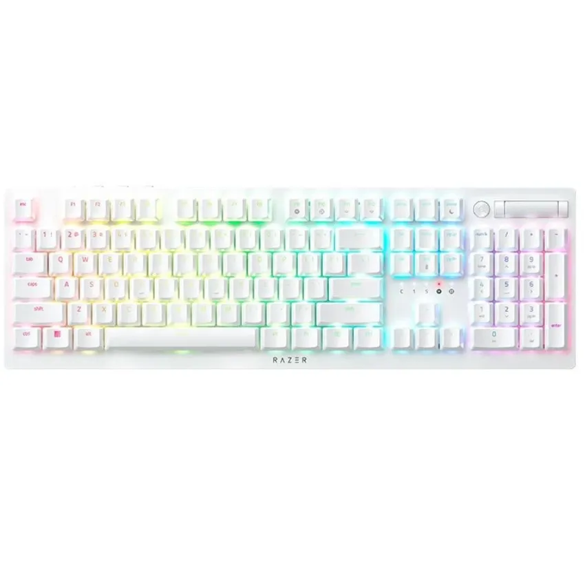 Клавіатура бездротова Razer DeathStalker V2 Pro Wireless Purple Switch ENG White (RZ03-04363500-R3M1)  - зображення 1