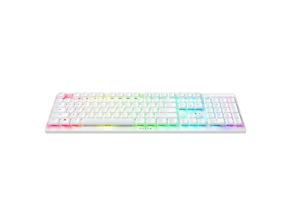 Клавіатура бездротова Razer DeathStalker V2 Pro Wireless Purple Switch ENG White (RZ03-04363500-R3M1)  - мініатюра 3