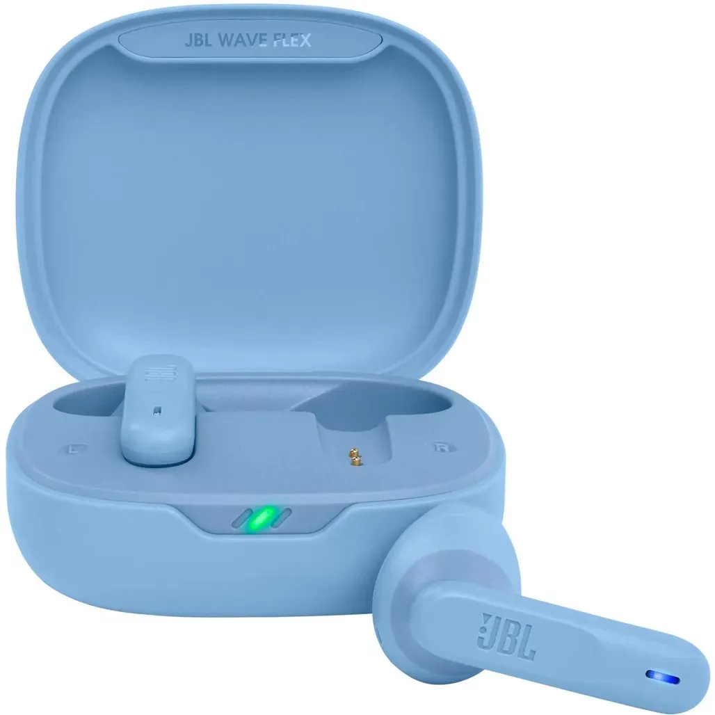 Bluetooth-гарнітура JBL Wave Flex Blue (JBLWFLEXBLU) - зображення 1