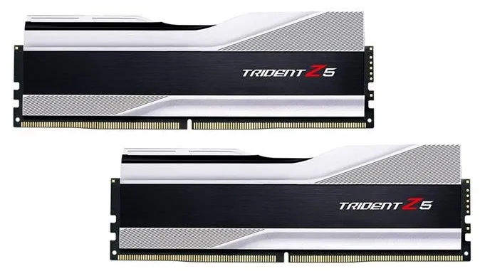 Модуль пам`ятi DDR5 2x16GB/5600 G.Skill Trident Z5 Silver (F5-5600J4040C16GX2-TZ5S) - мініатюра 2