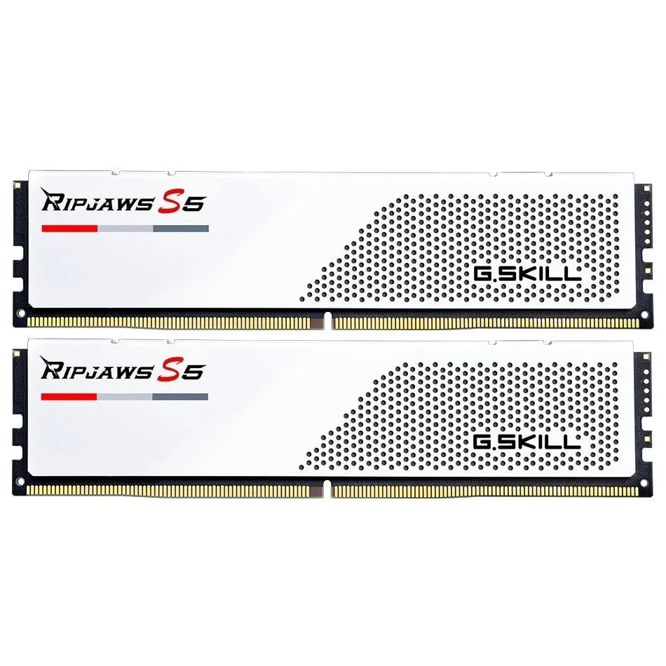 Модуль пам`ятi DDR5 2x16GB/6000 G.Skill Ripjaws S5 White (F5-6000J3238F16GX2-RS5W) - зображення 1