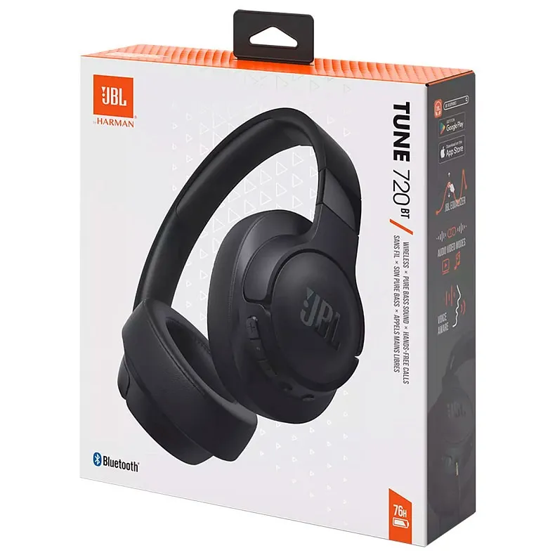 Bluetooth-гарнітура JBL Tune 720BT Black (JBLT720BTBLK) - мініатюра 9