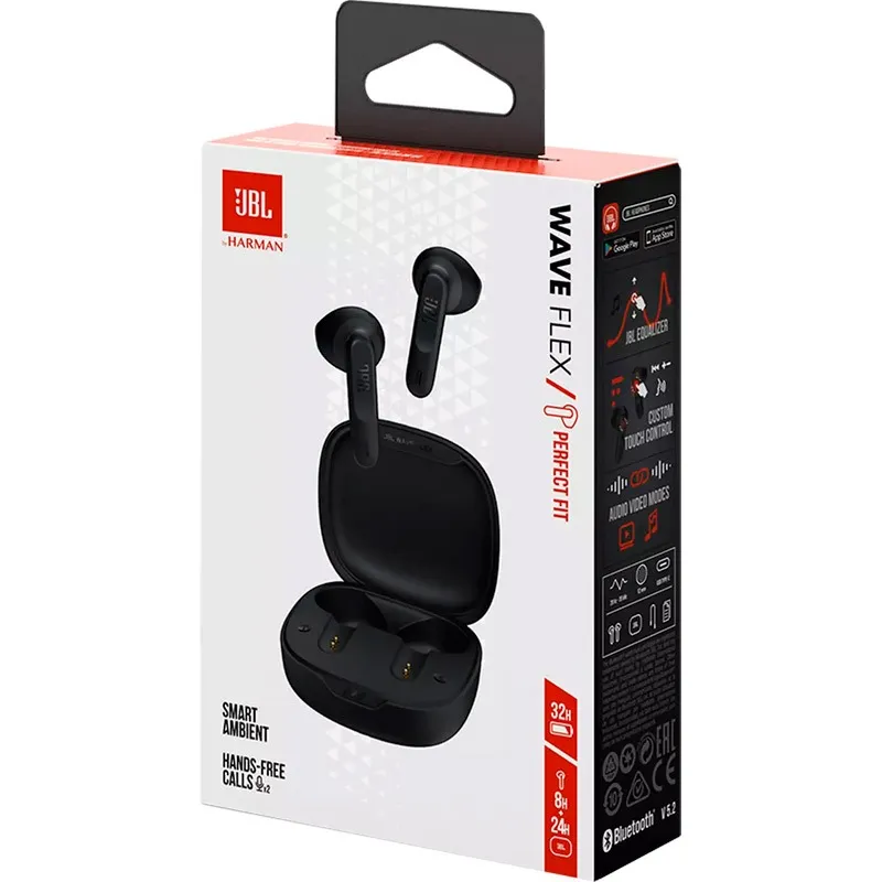 Bluetooth-гарнітура JBL Wave Flex Black (JBLWFLEXBLK) - мініатюра 10