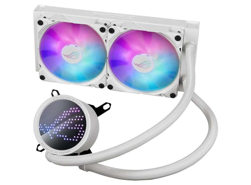 Система водяного охолодження Asus ROG Ryuo III 240 ARGB White Edition (90RC00J2-M0UAY0) - зображення 1