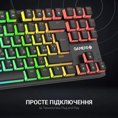Клавіатура GamePro MK80R Black - мініатюра 6