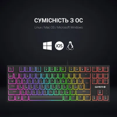 Клавіатура GamePro MK80R Black - мініатюра 7
