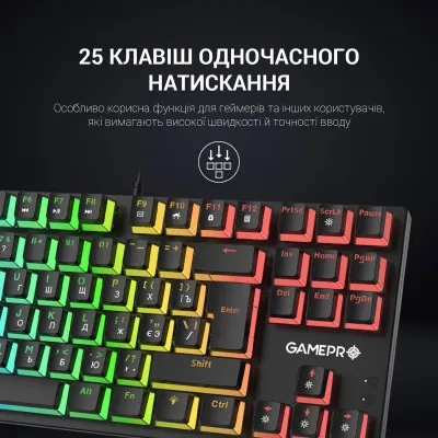 Клавіатура GamePro MK80R Black - мініатюра 9