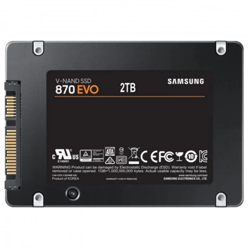 Накопичувач SSD 2TB Samsung 870 EVO 2.5" SATAIII MLC (MZ-77E2T0B/EU) - мініатюра 4
