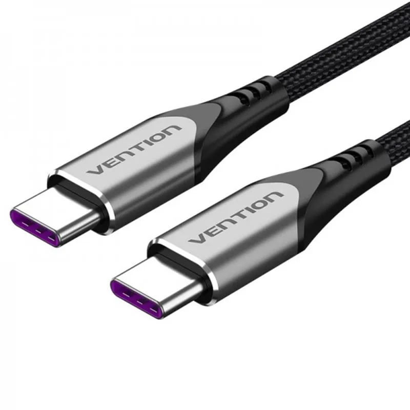 Кабель Vention USB Type-C - USB Type-C (M/M), 0.5 м, Black (TAEHD) - зображення 1