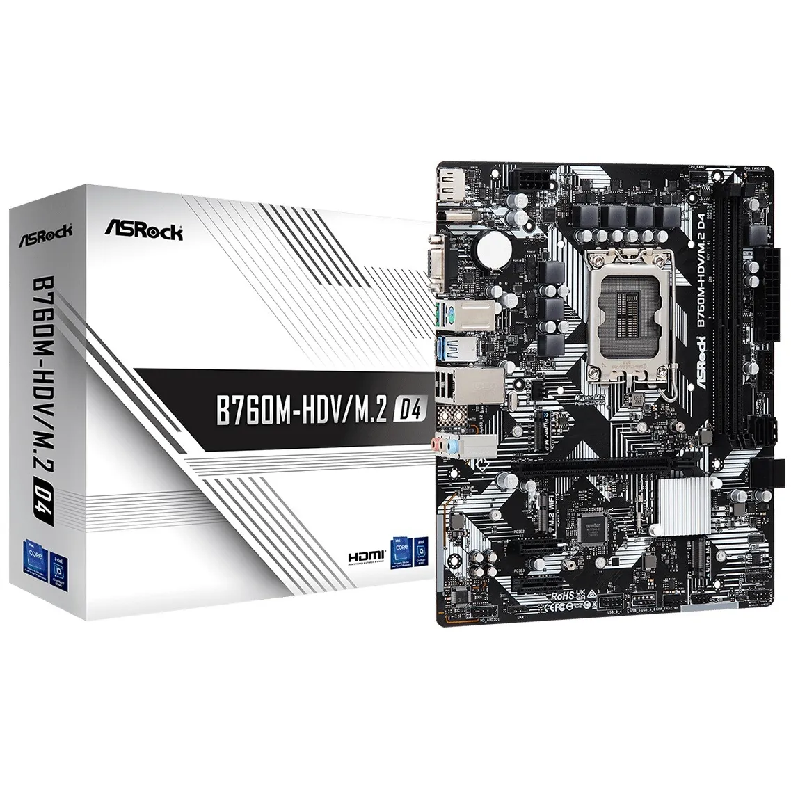 Материнська плата ASRock B760M-HDV/M.2 D4 Socket 1700 - мініатюра 5