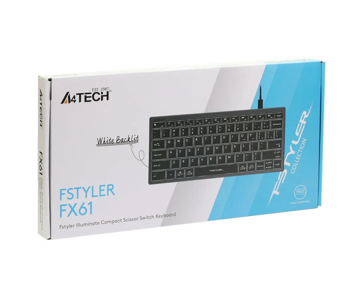 Клавіатура A4Tech Fstyler FX61 Grey - мініатюра 13