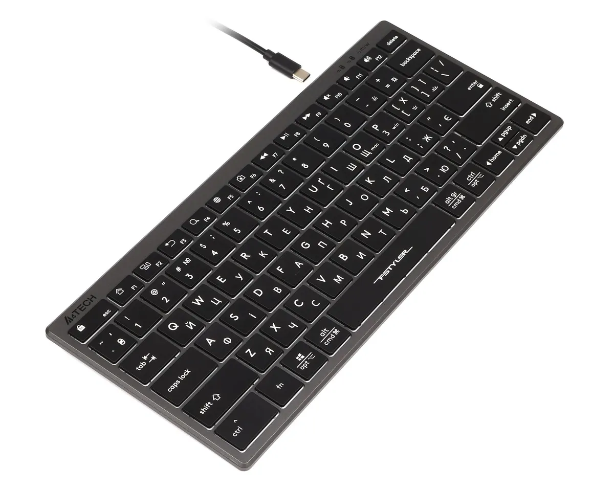 Клавіатура A4Tech Fstyler FX61 Grey - мініатюра 16