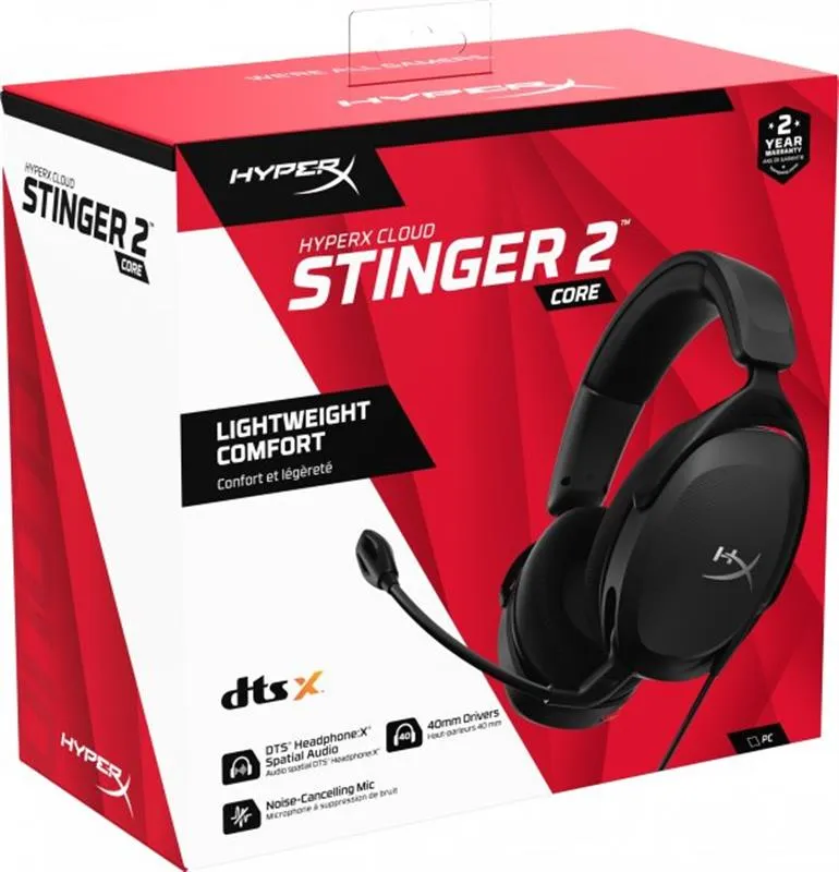 Гарнітура HyperX Cloud Stinger 2 Core PC 3.5mm Black (683L9AA) - мініатюра 9