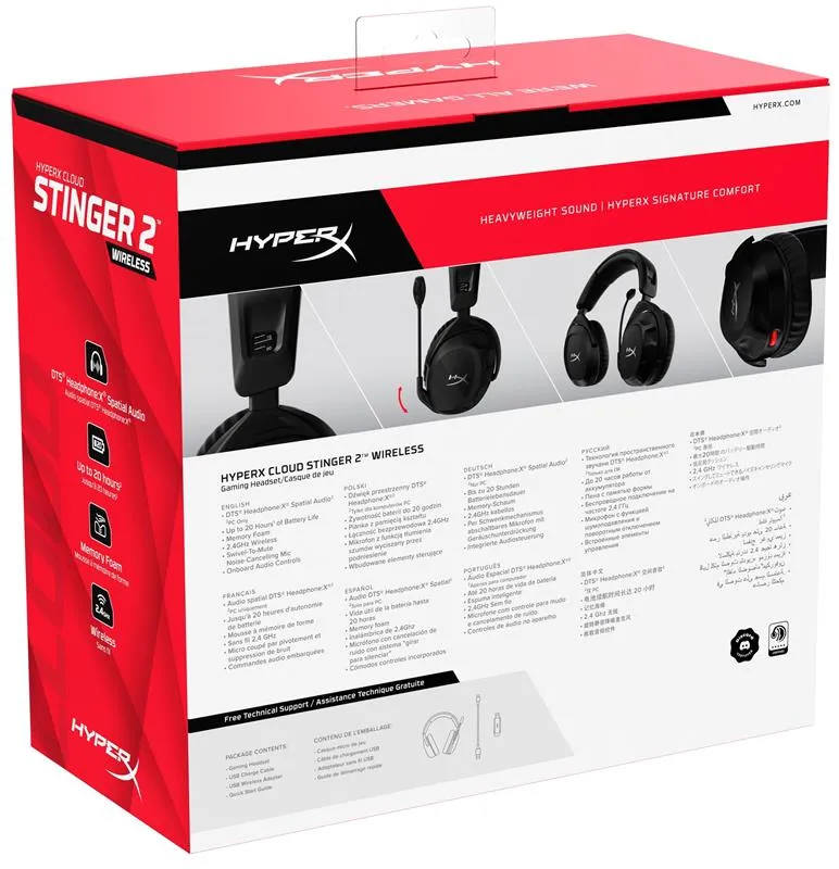 Гарнітура HyperX Cloud Stinger 2 USB/WL Black (676A2AA) - мініатюра 9