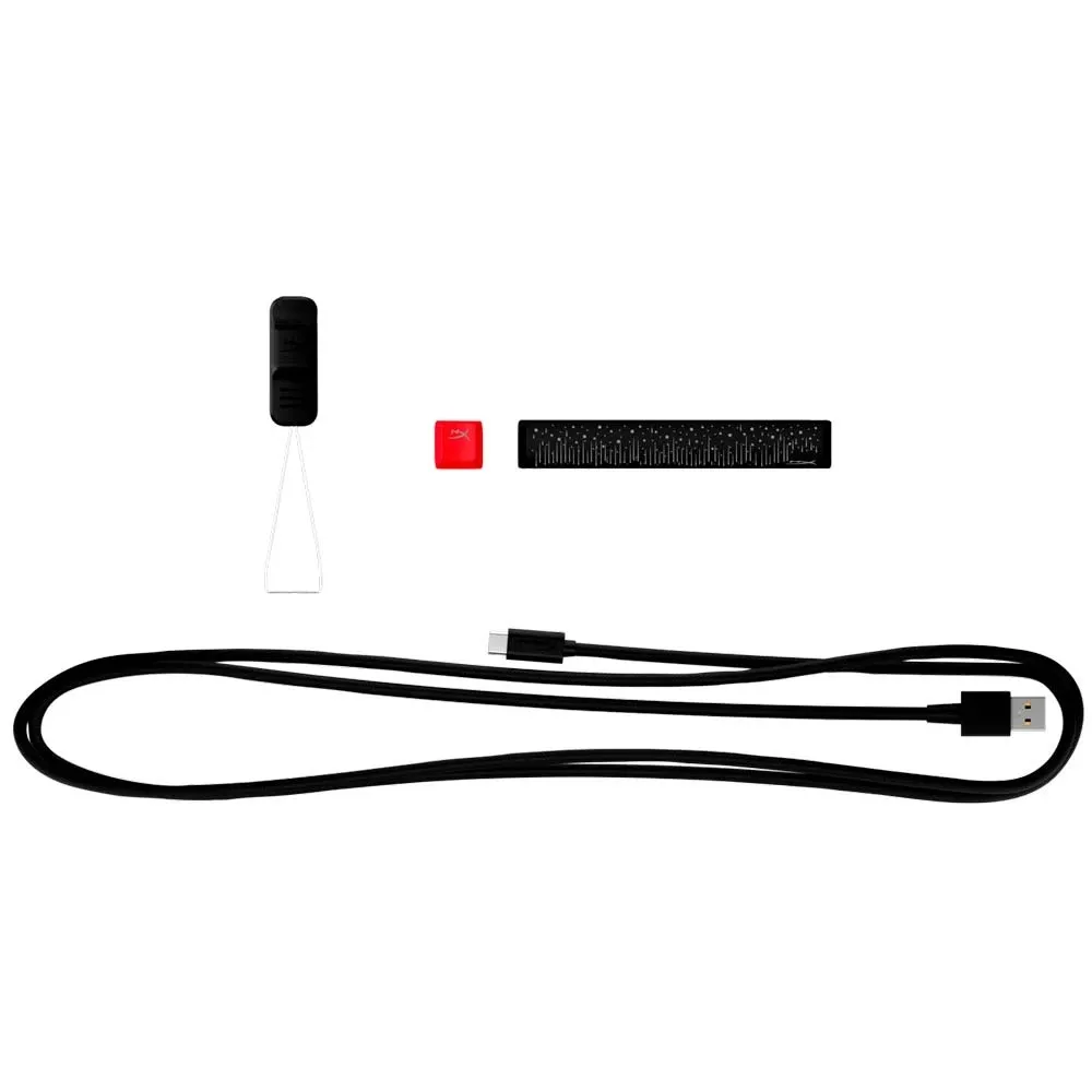 Клавіатура HyperX Alloy Origins Red RGB PBT ENG/RU Black (639N3AA)  - мініатюра 7