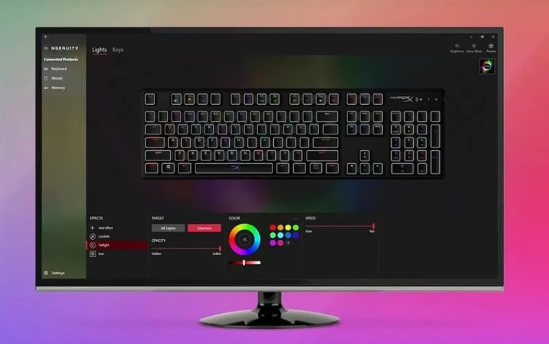 Клавіатура HyperX Alloy Origins Aqua RGB PBT ENG/UKR Black (639N5AA)  - мініатюра 12