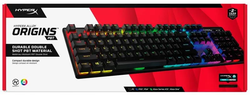 Клавіатура HyperX Alloy Origins Aqua RGB PBT ENG/UKR Black (639N5AA)  - мініатюра 14