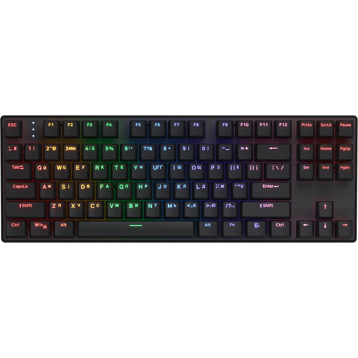 Клавіатура Hator Icefall Mecha TKL Wireless Rainbow Black (HTK287UA) - зображення 1
