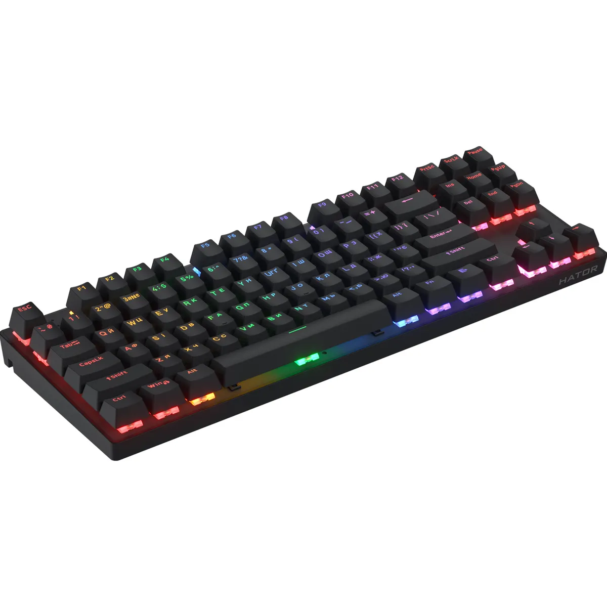 Клавіатура Hator Icefall Mecha TKL Wireless Rainbow Black (HTK287UA) - мініатюра 2