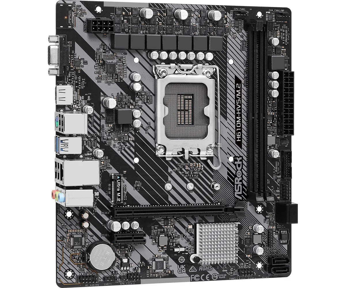 Материнська плата ASRock H610M-HVS/M.2 R2.0 Socket 1700 - мініатюра 3