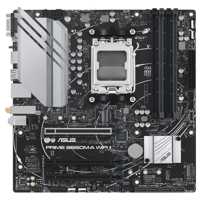 Материнська плата Asus Prime B650M-A WiFi II Socket AM5 - мініатюра 2