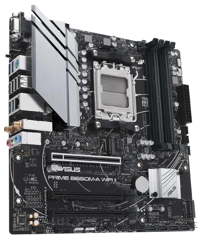 Материнська плата Asus Prime B650M-A WiFi II Socket AM5 - мініатюра 4