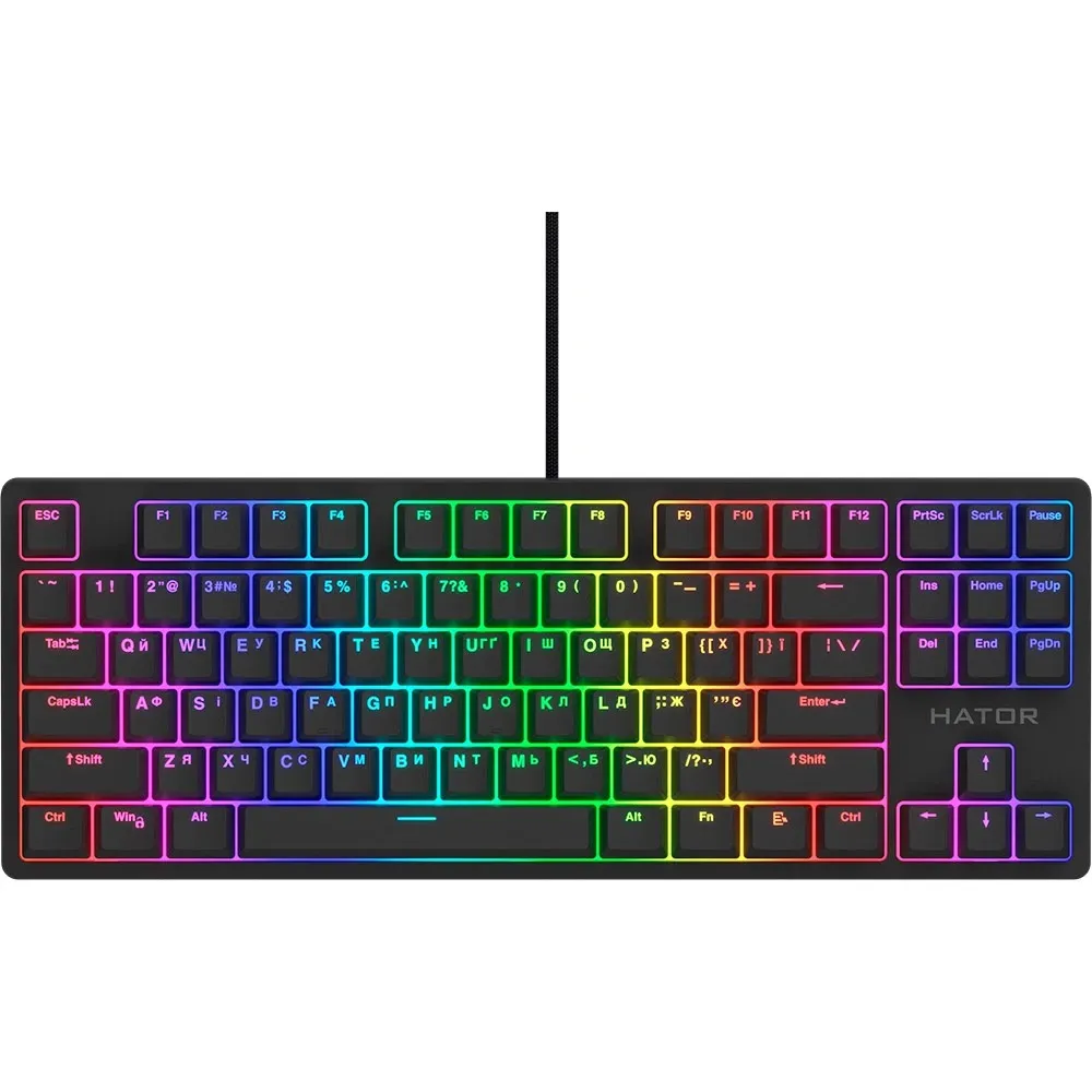 Клавіатура Hator Rockfall 2 Mecha TKL Orange Black (HTK-520) - зображення 1