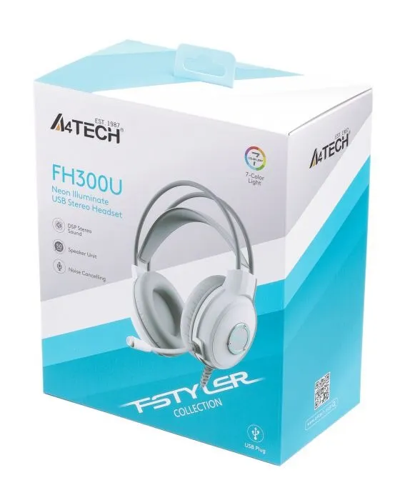 Гарнітура A4Tech FH300U White - мініатюра 7