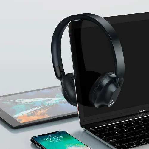 Bluetooth-гарнітура Remax RB-550HB HiFi Black (6954851229988) - мініатюра 9