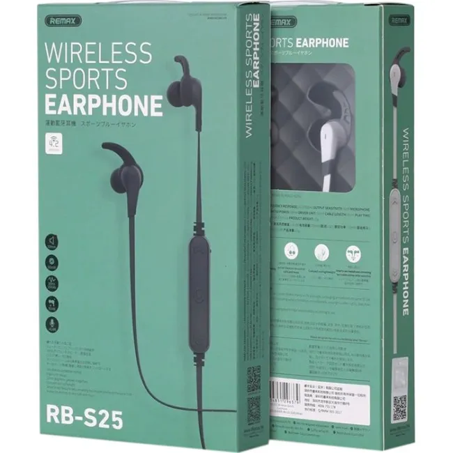 Bluetooth-гарнітура Remax RB-S25 Black (6954851295679) - мініатюра 4