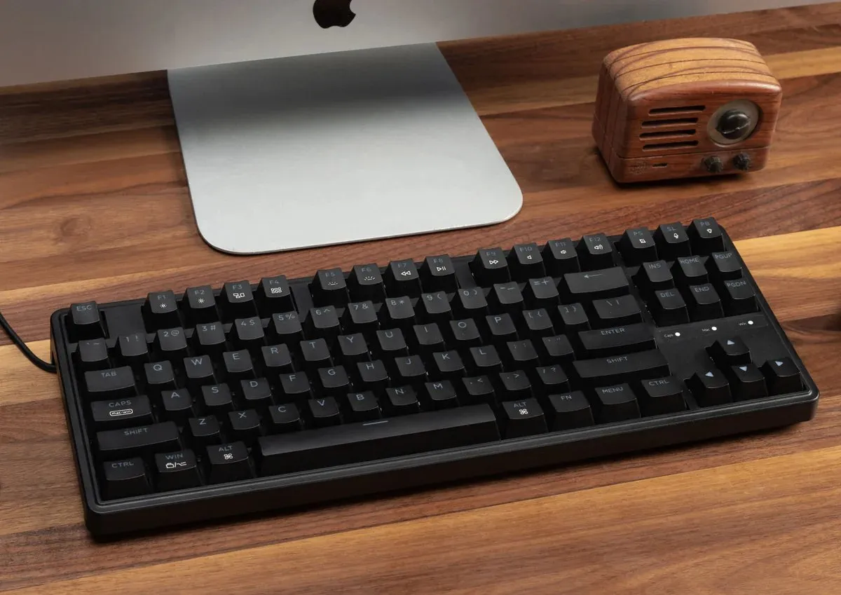 Клавіатура Keychron C3 Pro 87 Key K pro Red Switch Hot Swap RGB Black (C3PH1_KEYCHRON) - мініатюра 3