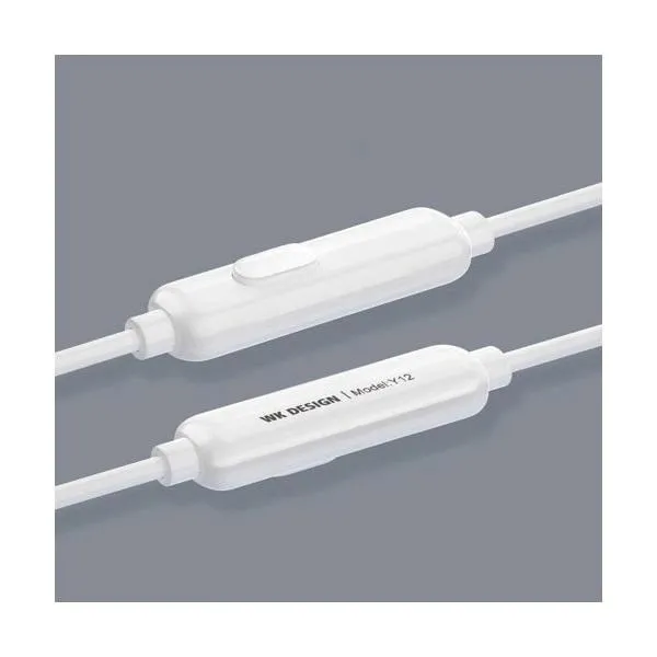 Гарнітура WK Y12 White (6941027607510) - мініатюра 4