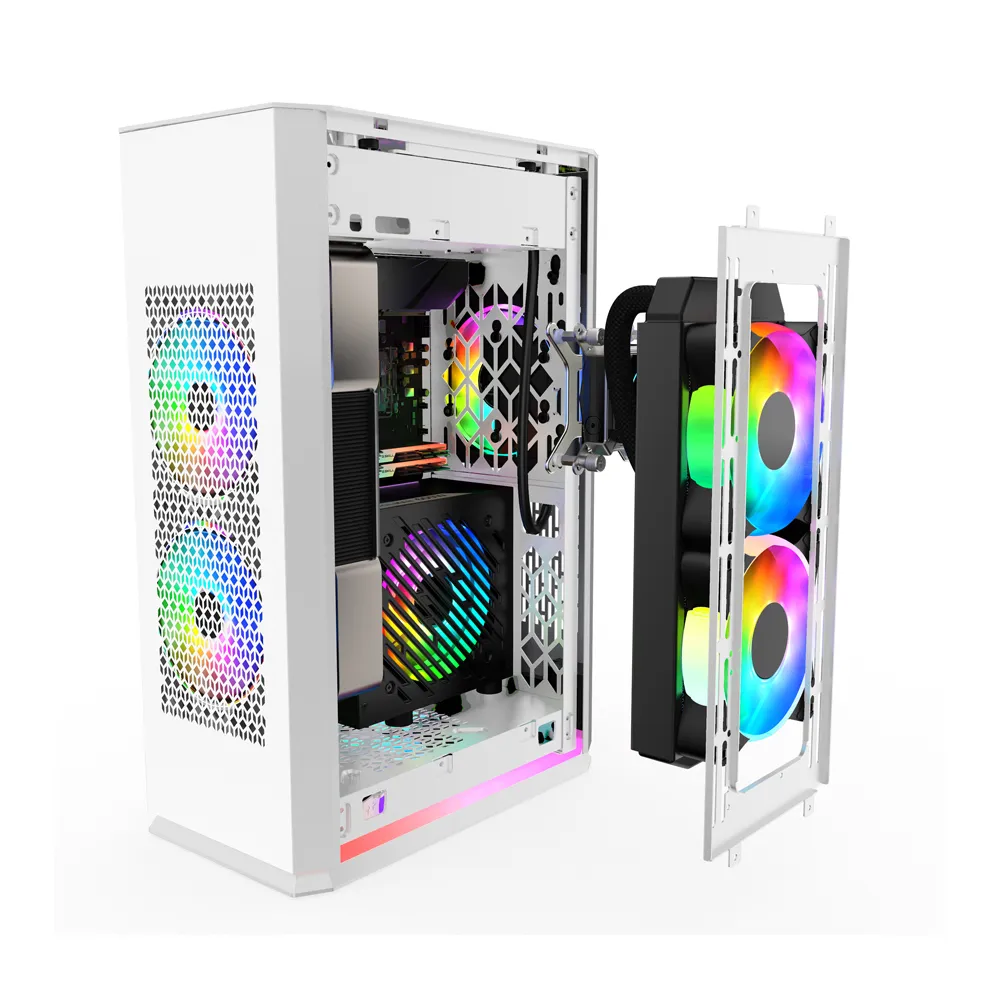 Корпус 1stPlayer UN1-3F2-W-WH White 750W - мініатюра 3