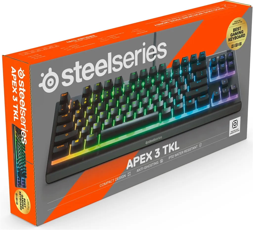 Клавiатура SteelSeries Apex TKL USB (64831) - мініатюра 9