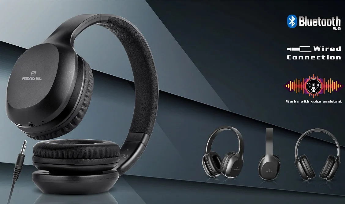 Bluetooth-гарнітура REAL-EL GD-820 Black - мініатюра 12