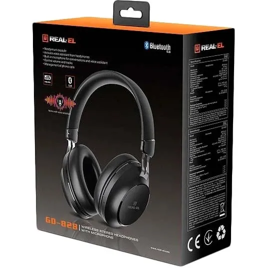 Bluetooth-гарнітура REAL-EL GD-828 Black - мініатюра 10