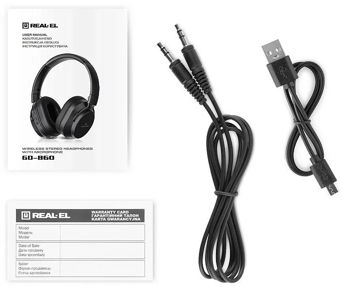 Bluetooth-гарнітура REAL-EL GD-860 Black - мініатюра 10