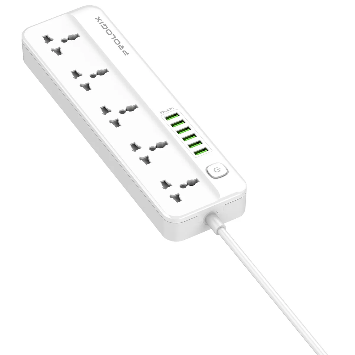 Фільтр живлення ProLogix Premium (PR-SC5614W) 2.5 кВт, 5 розеток, 6 USB AUTO ID, 2 м, білий - мініатюра 7
