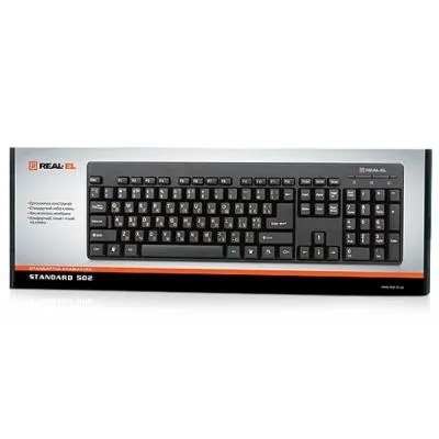 Клавіатура REAL-EL Standard 502 Ukr Black - мініатюра 5