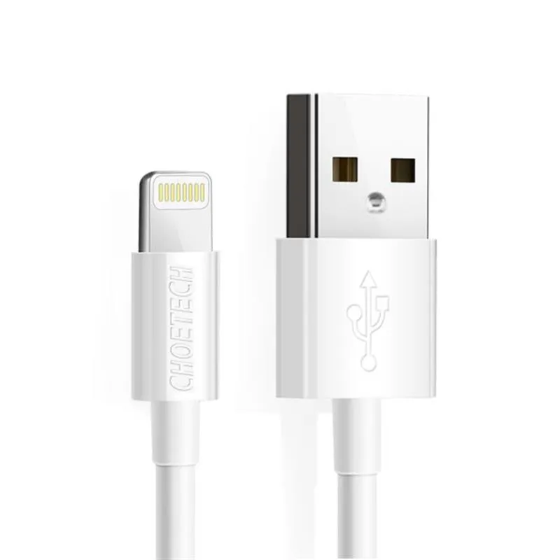 Кабель Choetech USB - Lightning (M/M), 1.8 м, White (IP0027-WH) - зображення 1