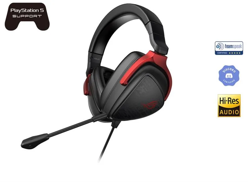 Гарнітура Asus ROG Delta S Core Black/Red (90YH03JC-B1UA00) - мініатюра 6