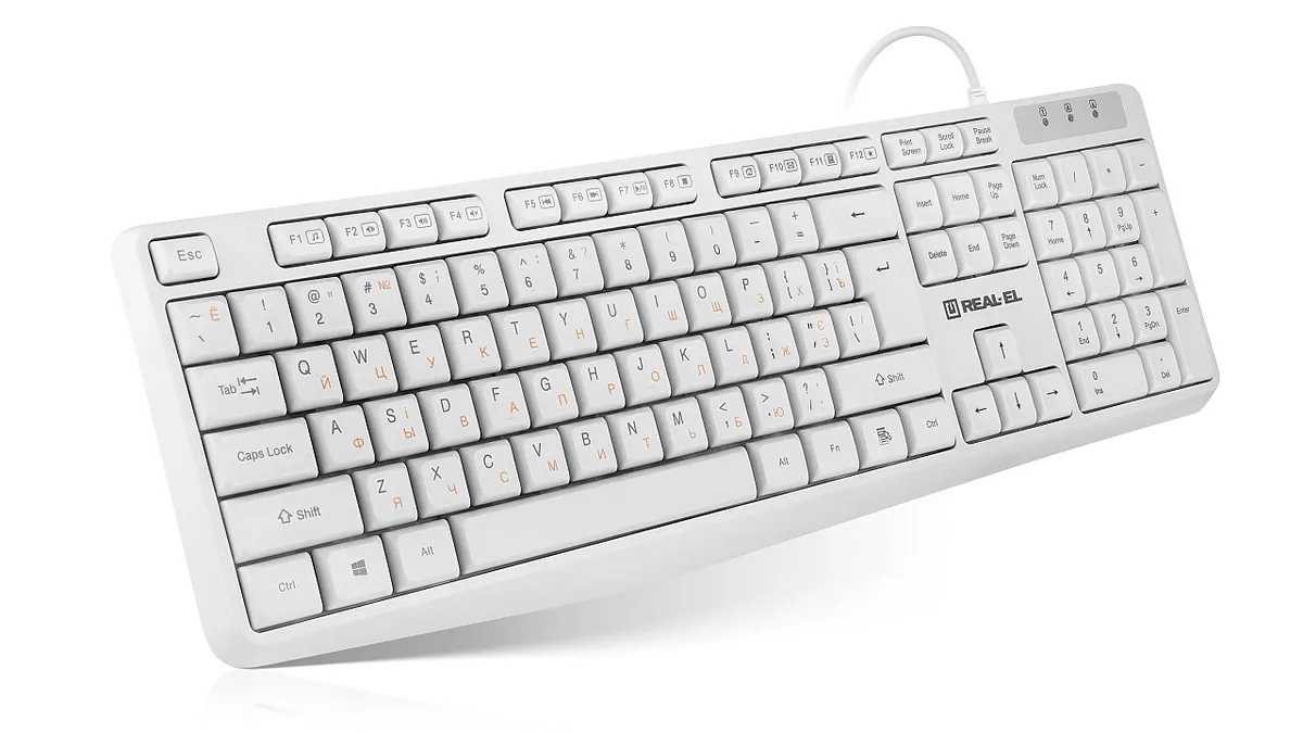 Клавіатура REAL-EL RK-513 White - зображення 1